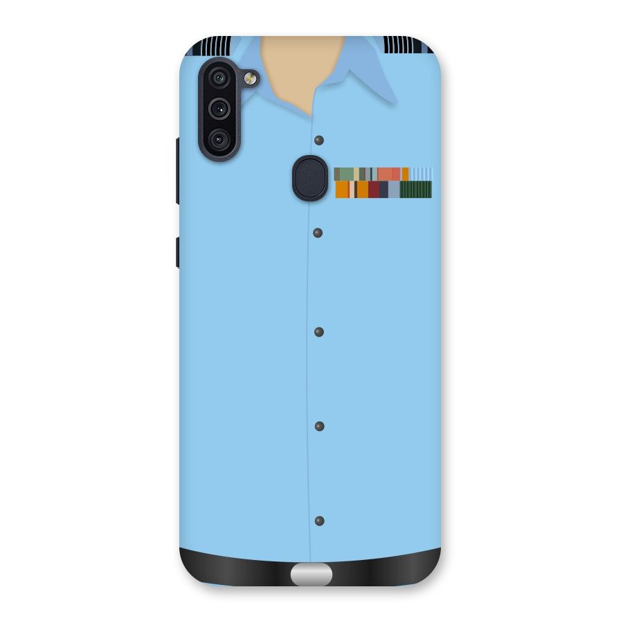 Air Force Uniform Back Case for Galaxy M11