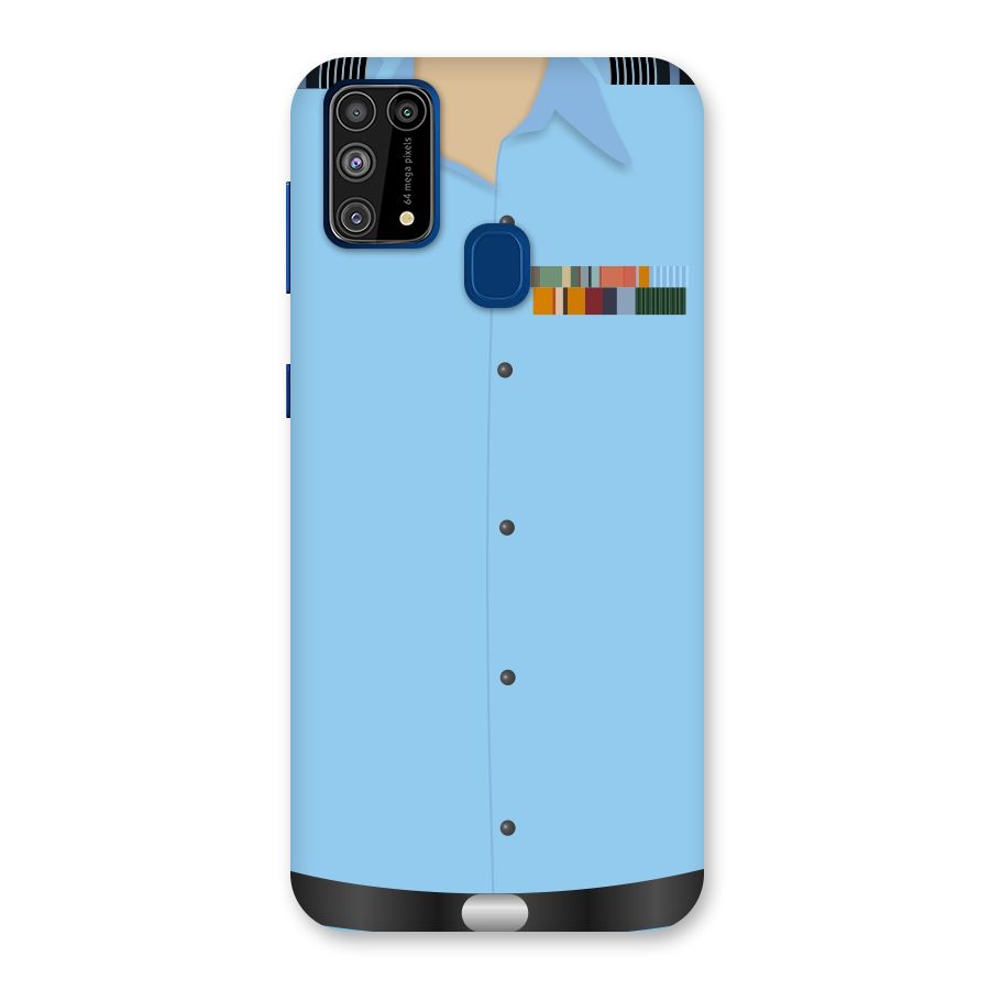 Air Force Uniform Back Case for Galaxy M31