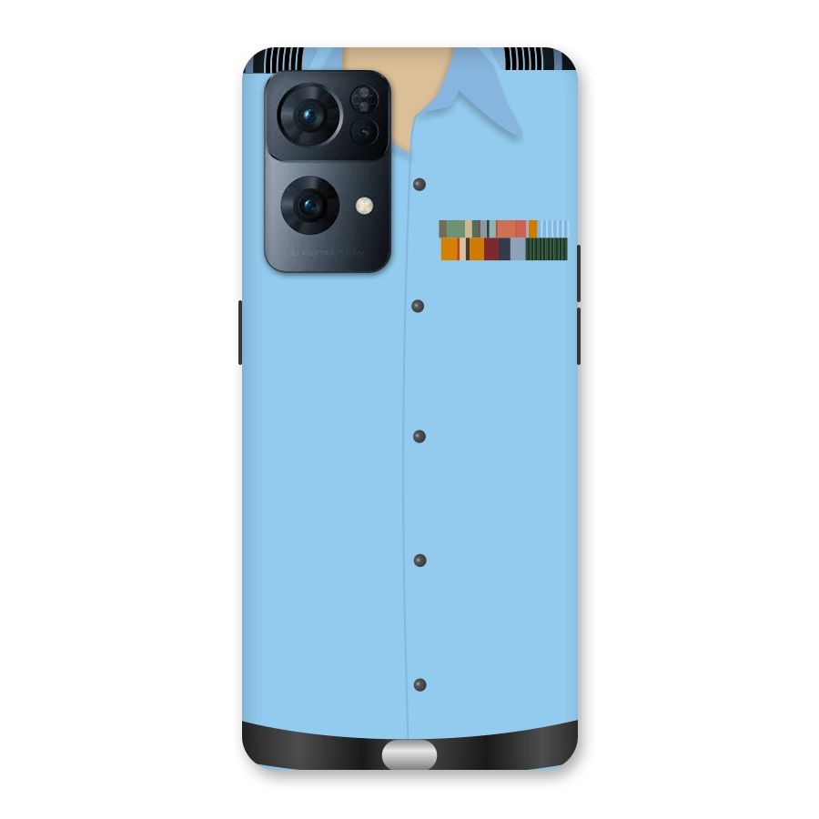 Air Force Uniform Back Case for Oppo Reno7 Pro 5G