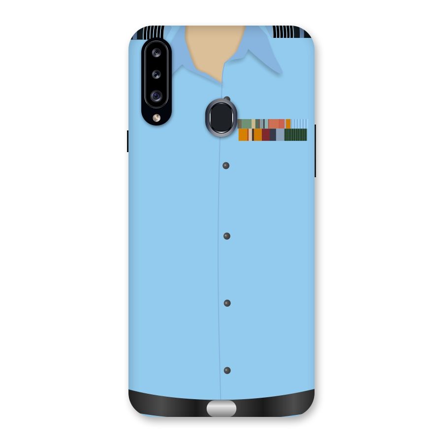 Air Force Uniform Back Case for Samsung Galaxy A20s