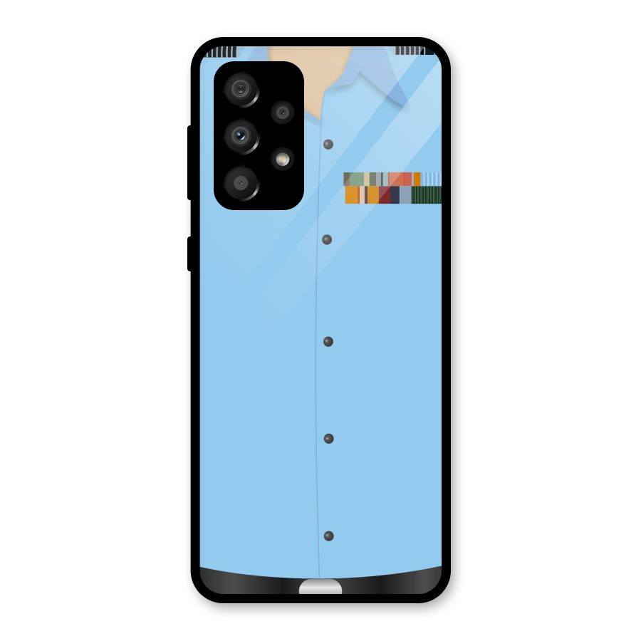 Air Force Uniform Glass Back Case for Galaxy A32