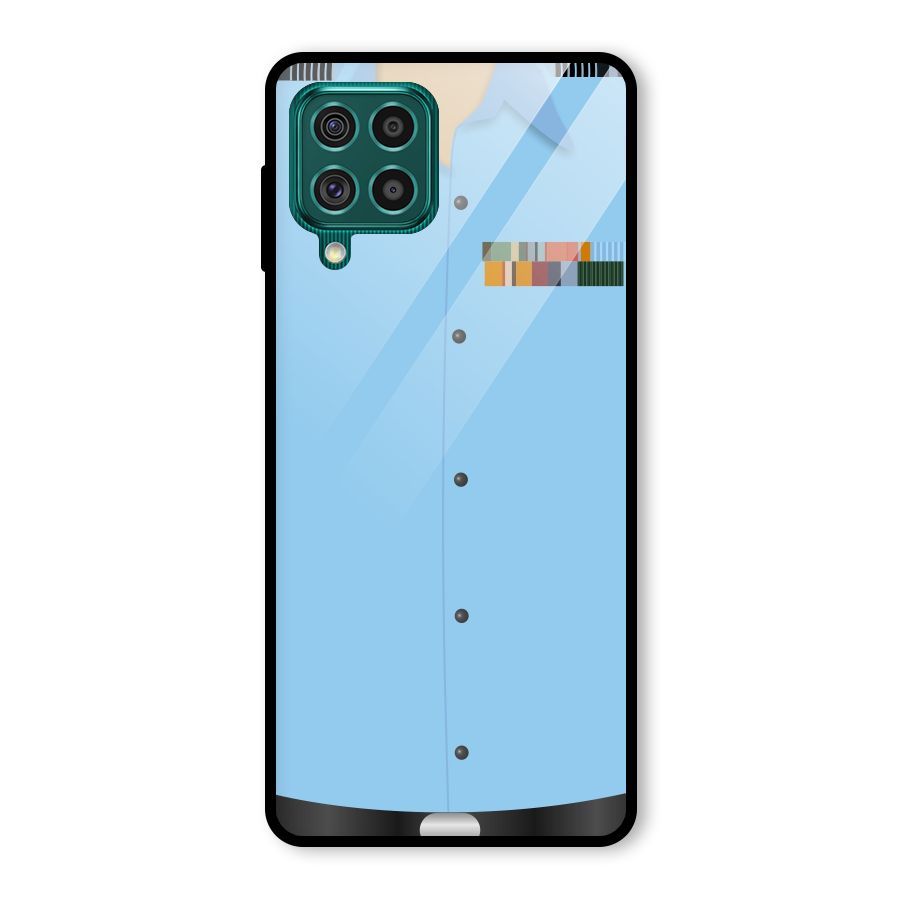 Air Force Uniform Glass Back Case for Galaxy F62