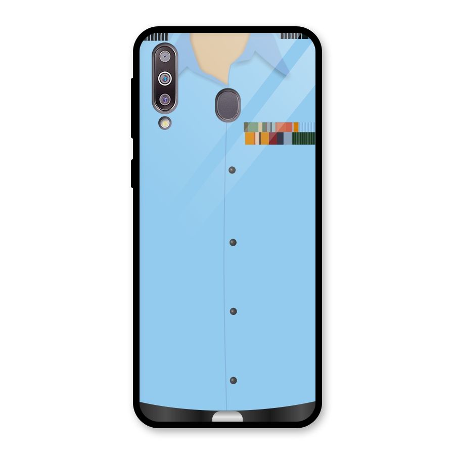 Air Force Uniform Glass Back Case for Galaxy M30