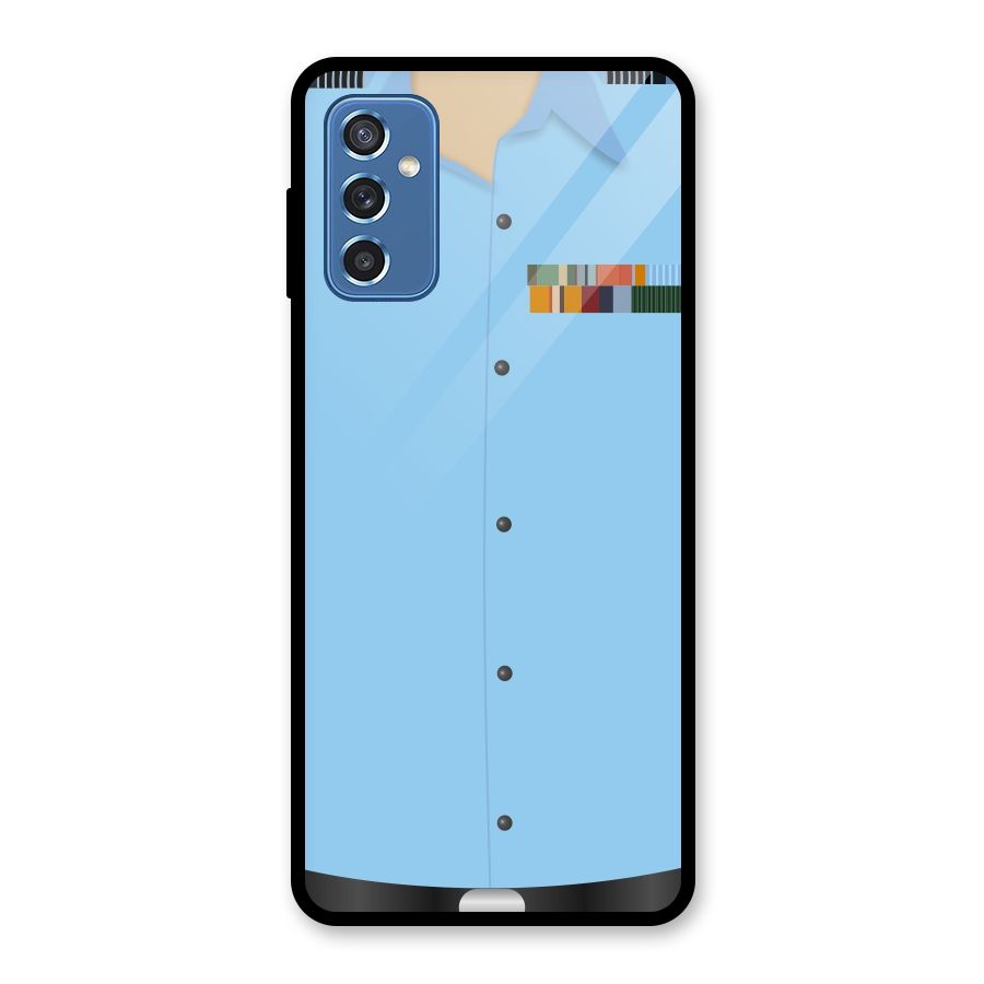 Air Force Uniform Glass Back Case for Galaxy M52 5G