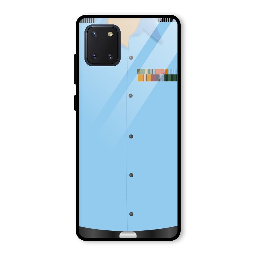 Air Force Uniform Glass Back Case for Galaxy Note 10 Lite