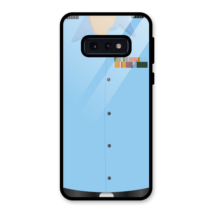 Air Force Uniform Glass Back Case for Galaxy S10e