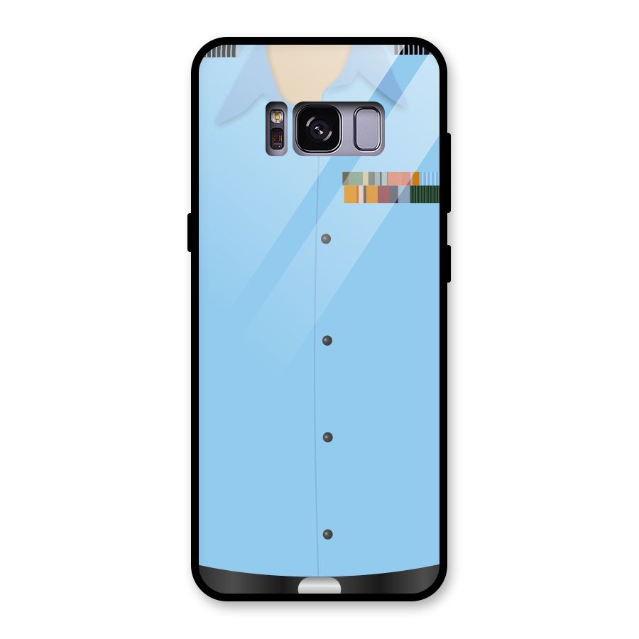 Air Force Uniform Glass Back Case for Galaxy S8