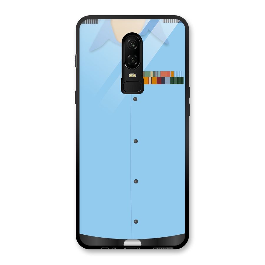 Air Force Uniform Glass Back Case for OnePlus 6