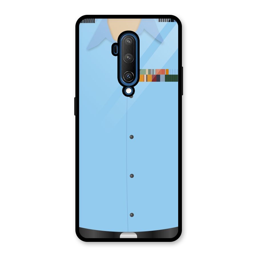 Air Force Uniform Glass Back Case for OnePlus 7T Pro