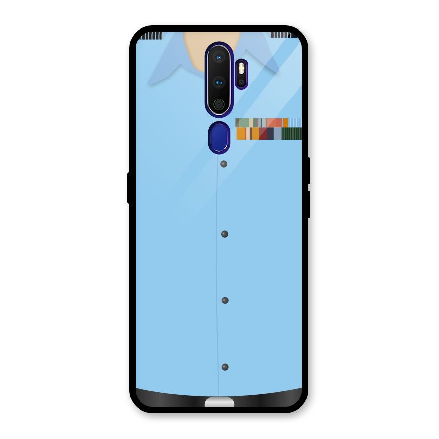 Air Force Uniform Glass Back Case for Oppo A9 (2020)