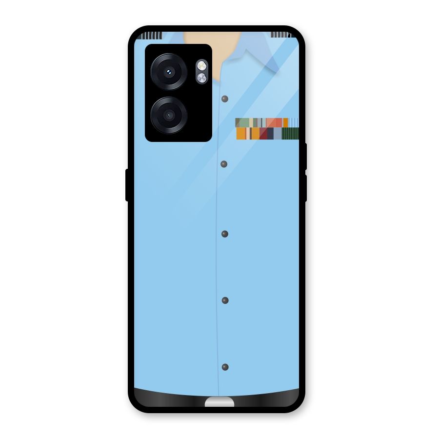 Air Force Uniform Glass Back Case for Oppo K10 (5G)