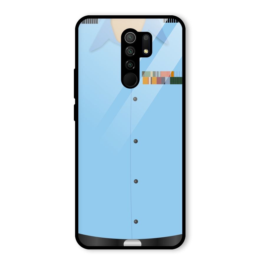 Air Force Uniform Glass Back Case for Poco M2