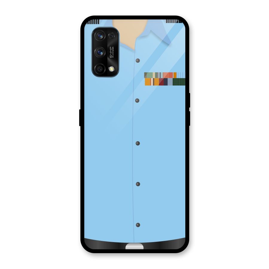 Air Force Uniform Glass Back Case for Realme 7 Pro