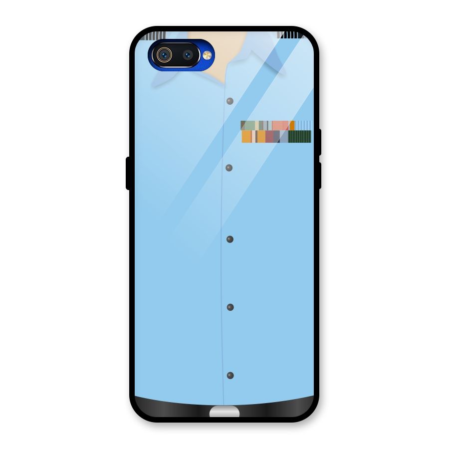 Air Force Uniform Glass Back Case for Realme C2