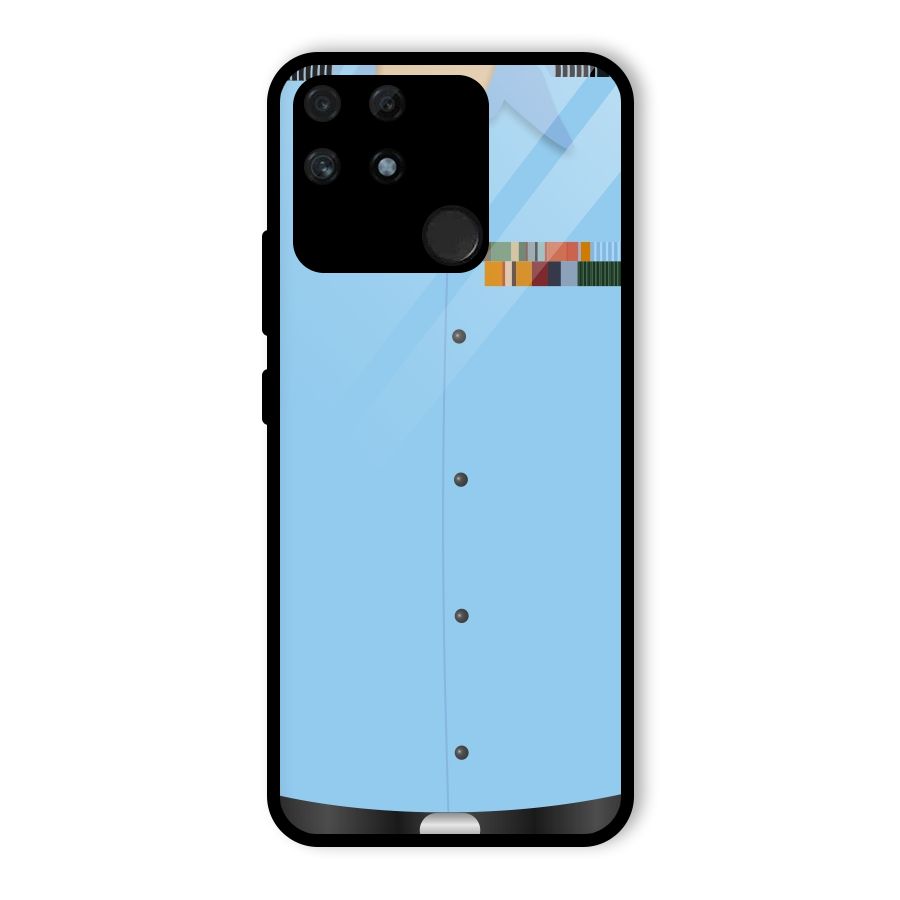 Air Force Uniform Glass Back Case for Realme Narzo 50A