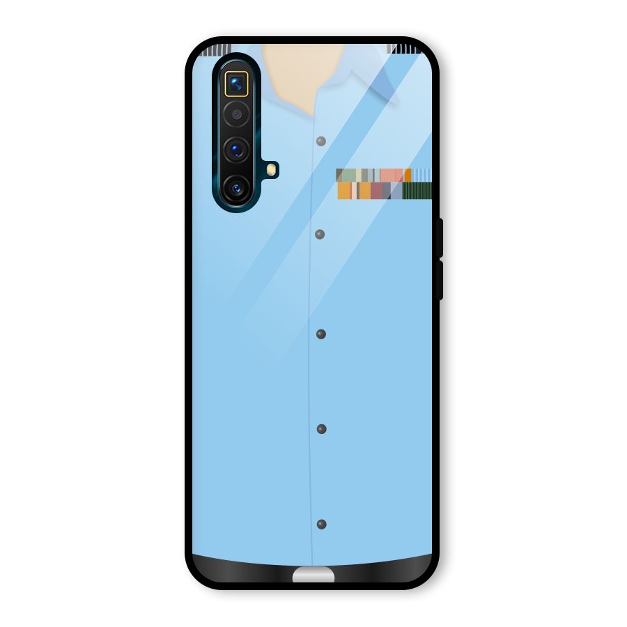 Air Force Uniform Glass Back Case for Realme X3
