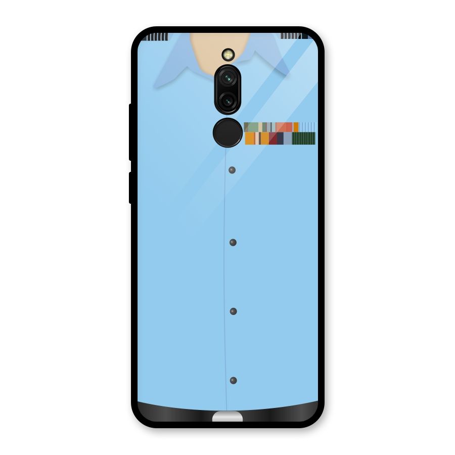 Air Force Uniform Glass Back Case for Redmi 8