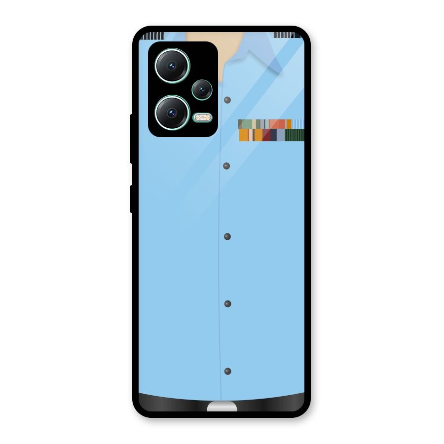 Air Force Uniform Glass Back Case for Redmi Note 12 5G