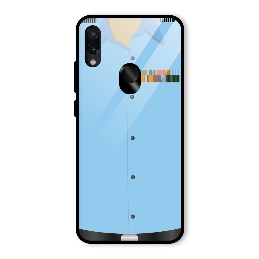 Air Force Uniform Glass Back Case for Redmi Note 7 Pro
