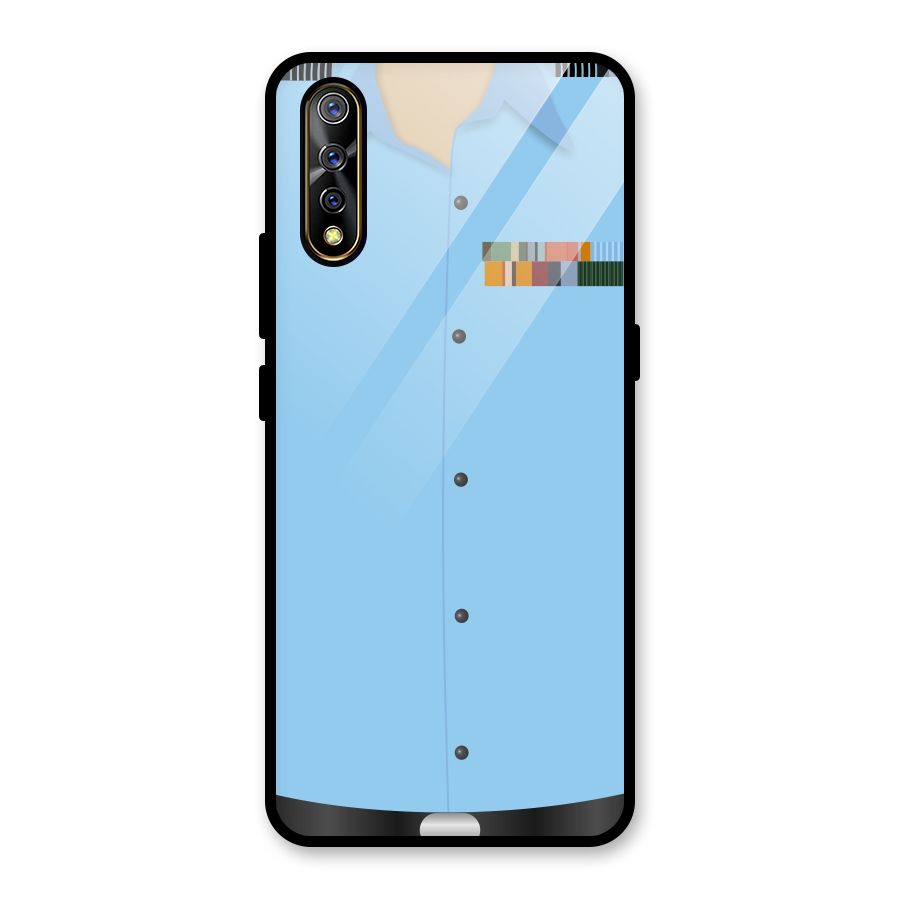 Air Force Uniform Glass Back Case for Vivo S1