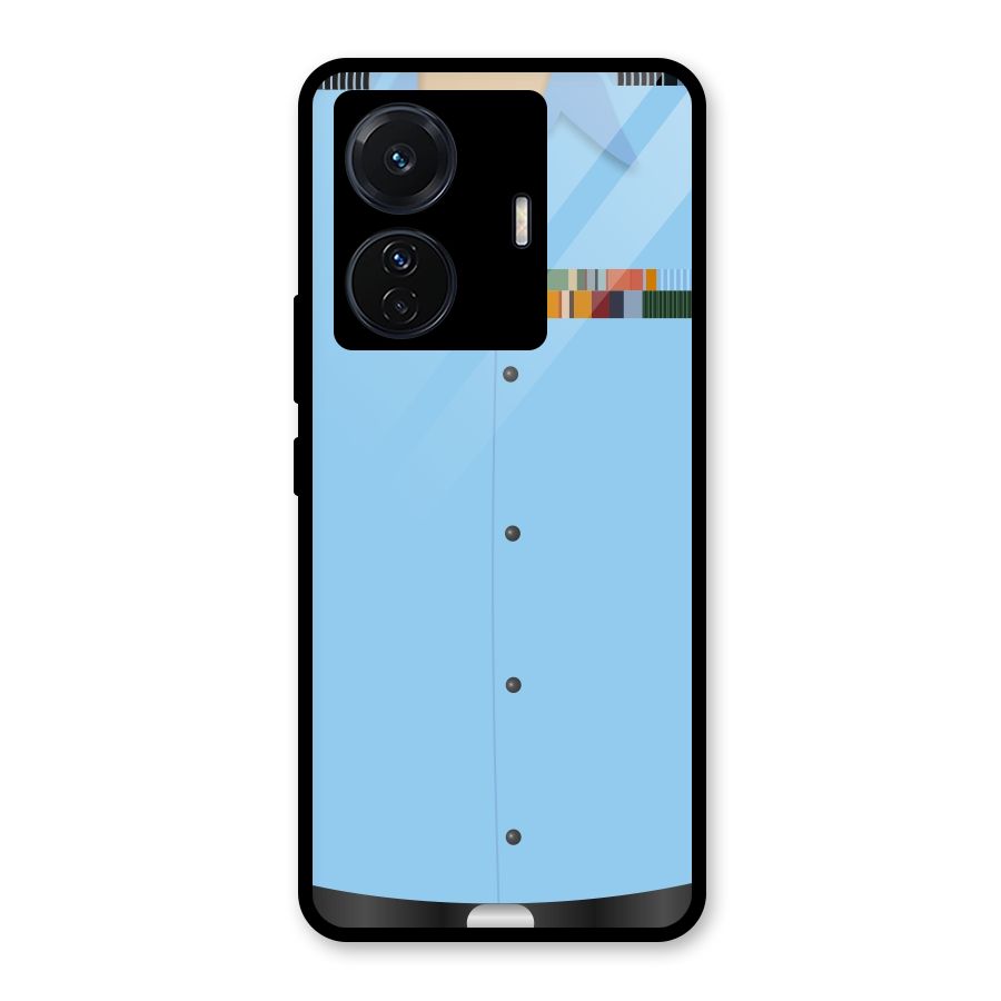 Air Force Uniform Glass Back Case for Vivo T1 Pro
