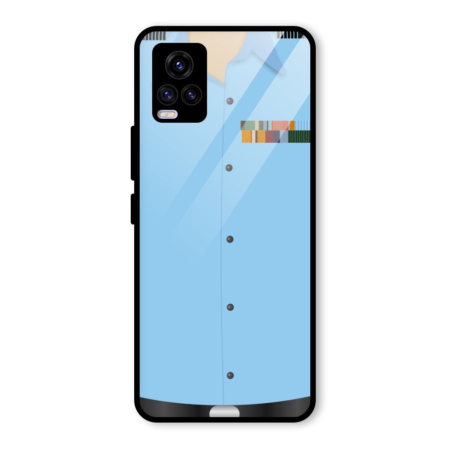 Air Force Uniform Glass Back Case for Vivo V20