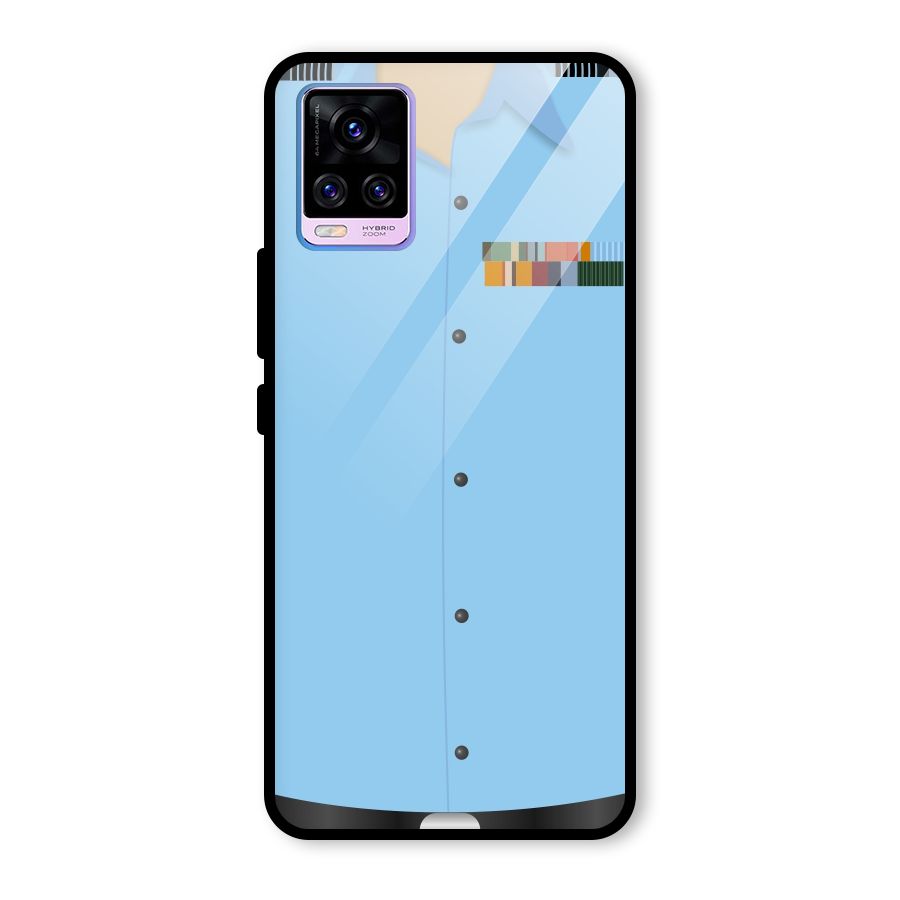 Air Force Uniform Glass Back Case for Vivo V20 Pro