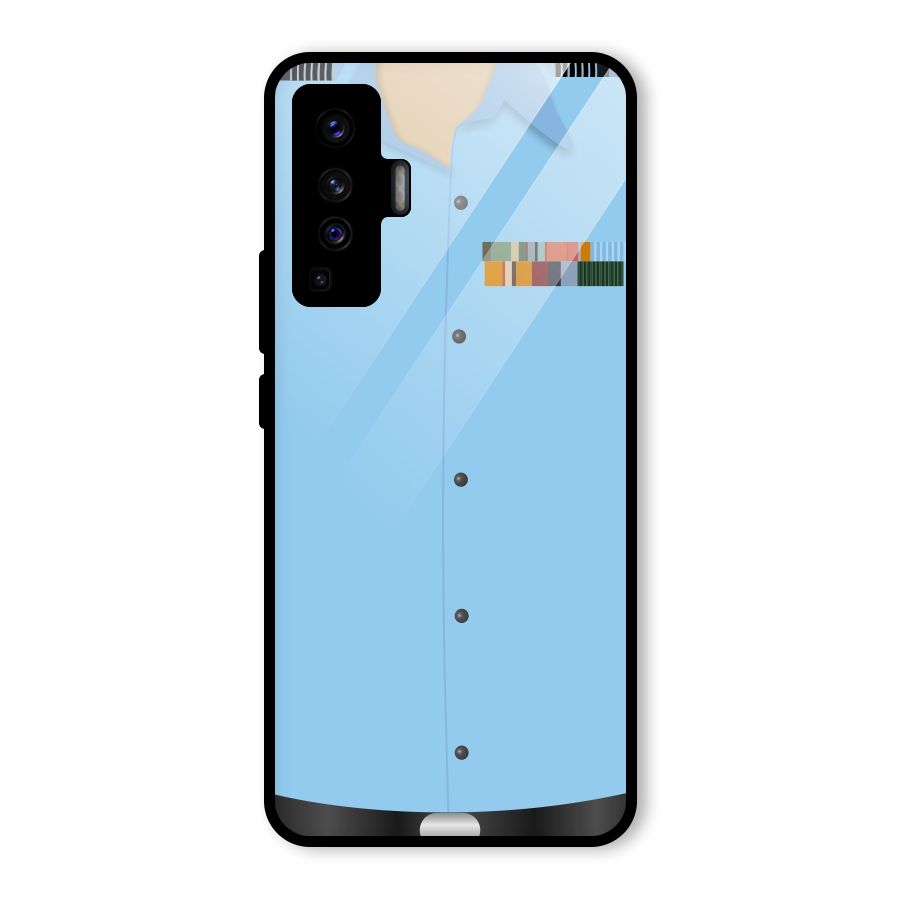 Air Force Uniform Glass Back Case for Vivo X50