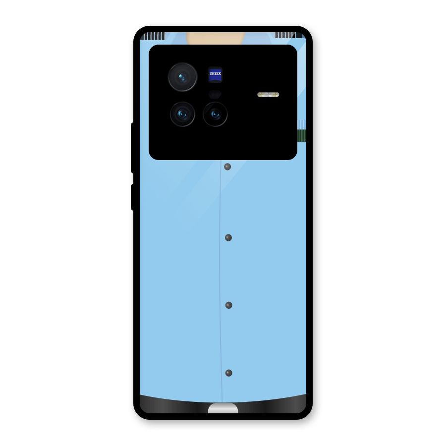 Air Force Uniform Glass Back Case for Vivo X80