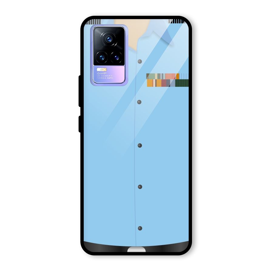 Air Force Uniform Glass Back Case for Vivo Y73