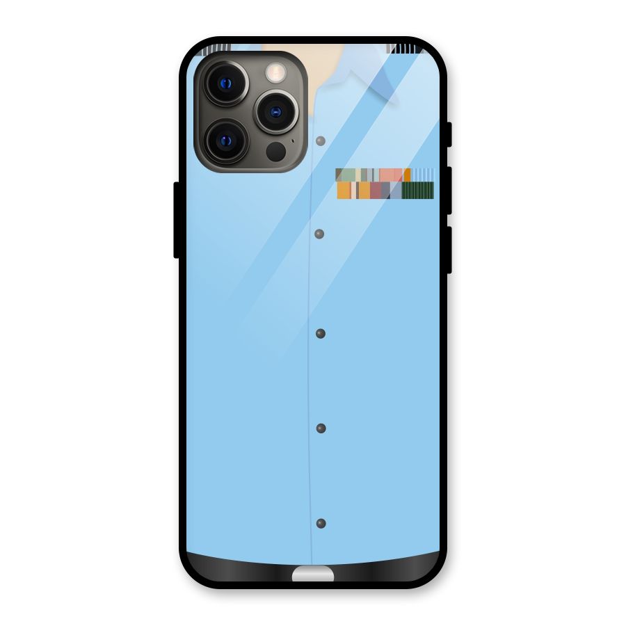 Air Force Uniform Glass Back Case for iPhone 12 Pro Max