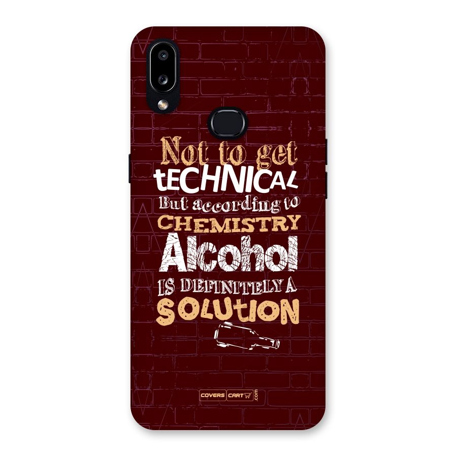Alcohol is Definitely a Solution Back Case for Galaxy A10s