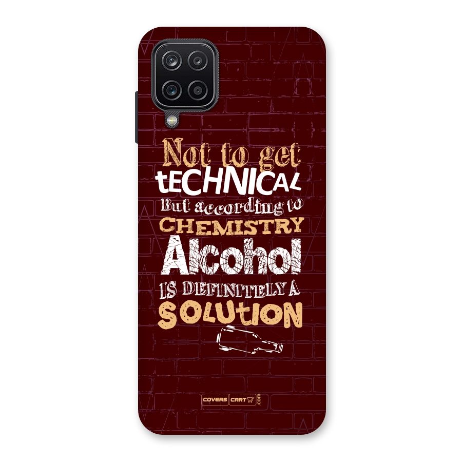 Alcohol is Definitely a Solution Back Case for Galaxy A12