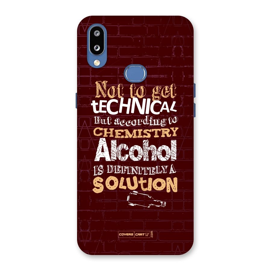 Alcohol is Definitely a Solution Back Case for Galaxy M01s