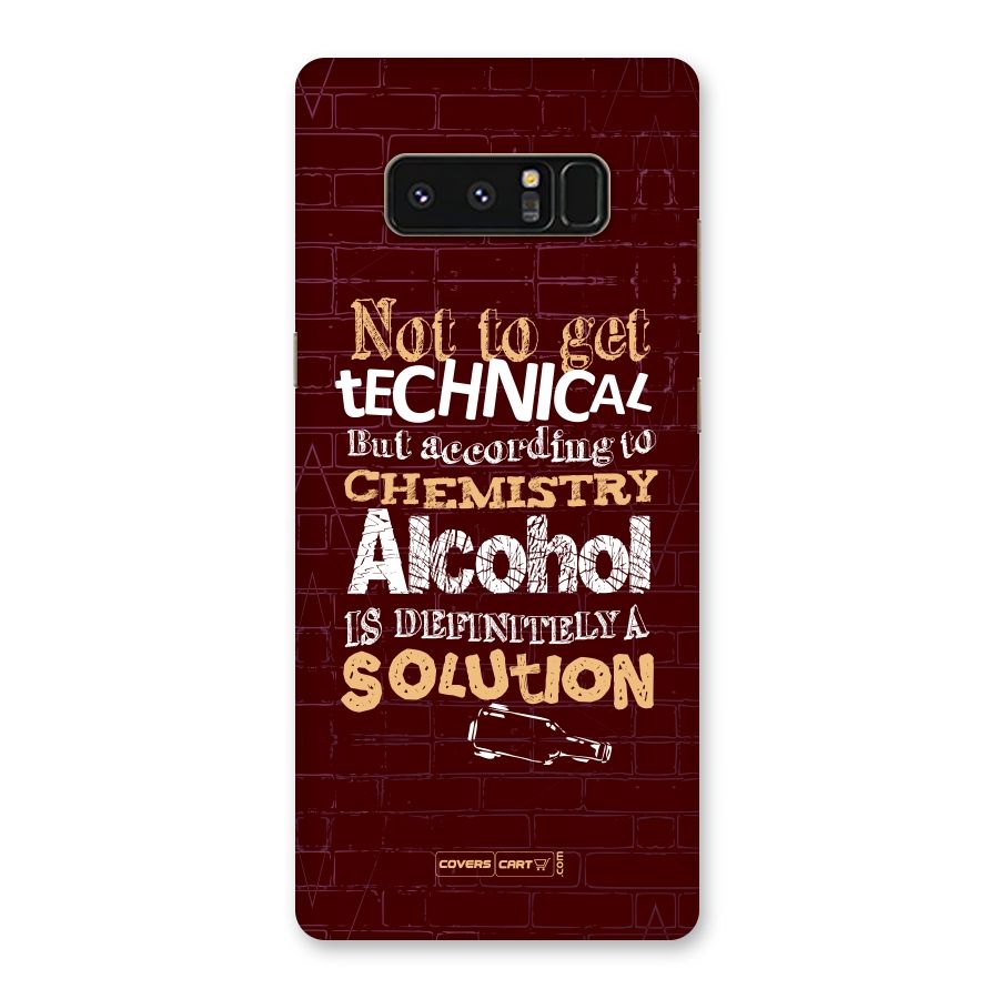 Alcohol is Definitely a Solution Back Case for Galaxy Note 8