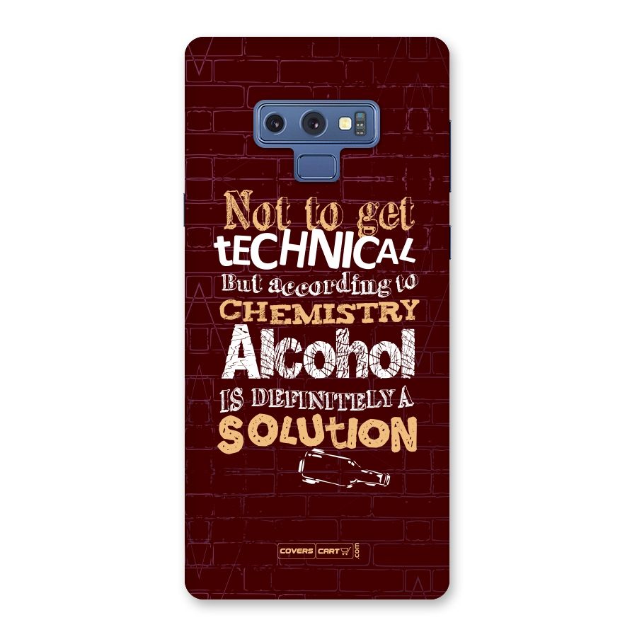 Alcohol is Definitely a Solution Back Case for Galaxy Note 9