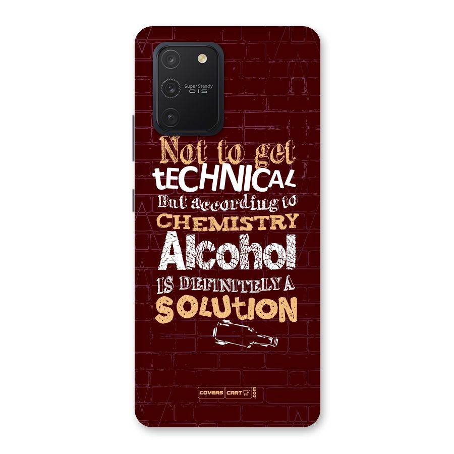 Alcohol is Definitely a Solution Back Case for Galaxy S10 Lite