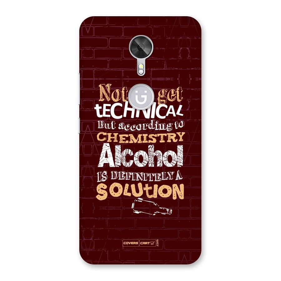 Alcohol is Definitely a Solution Back Case for Gionee A1