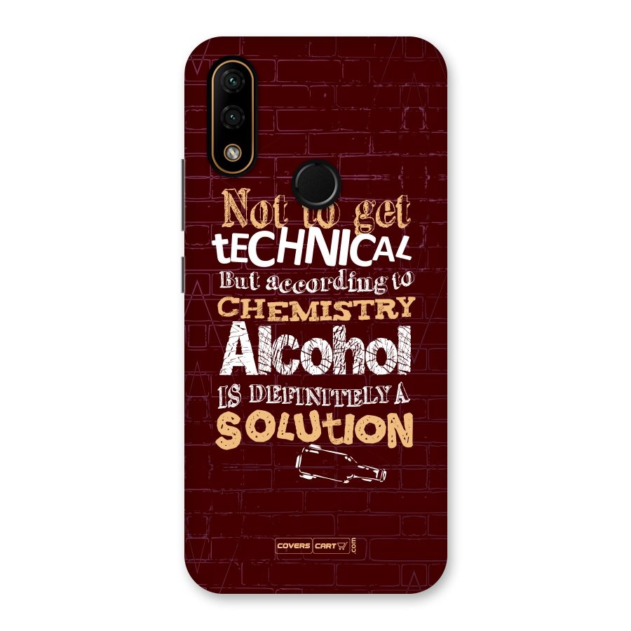 Alcohol is Definitely a Solution Back Case for Lenovo A6 Note