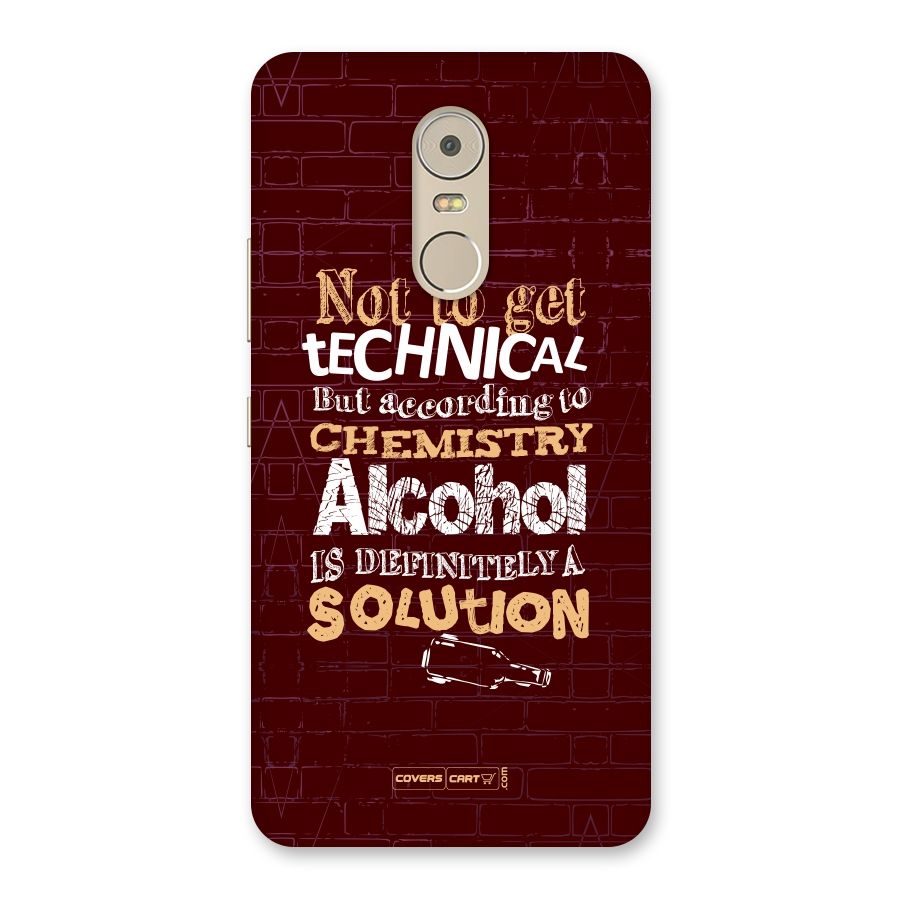 Alcohol is Definitely a Solution Back Case for Lenovo K6 Note