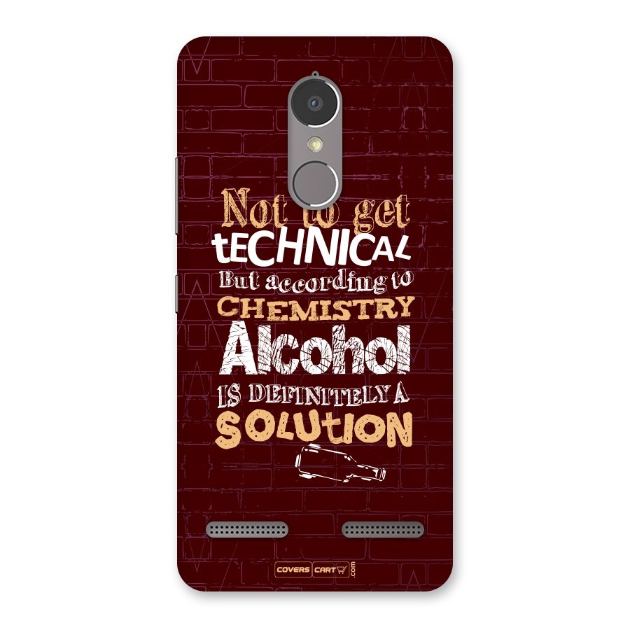 Alcohol is Definitely a Solution Back Case for Lenovo K6 Power