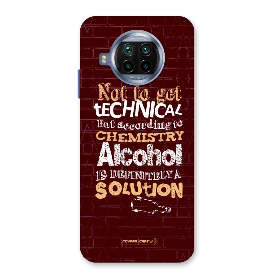 Alcohol is Definitely a Solution Back Case for Mi 10i
