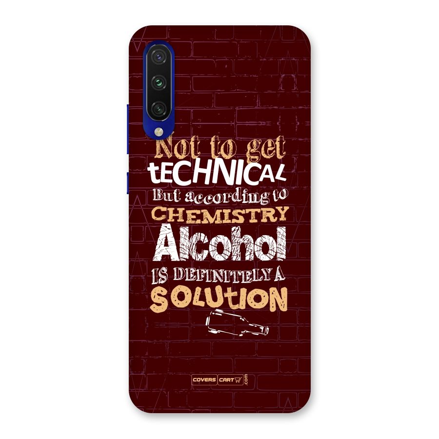 Alcohol is Definitely a Solution Back Case for Mi A3