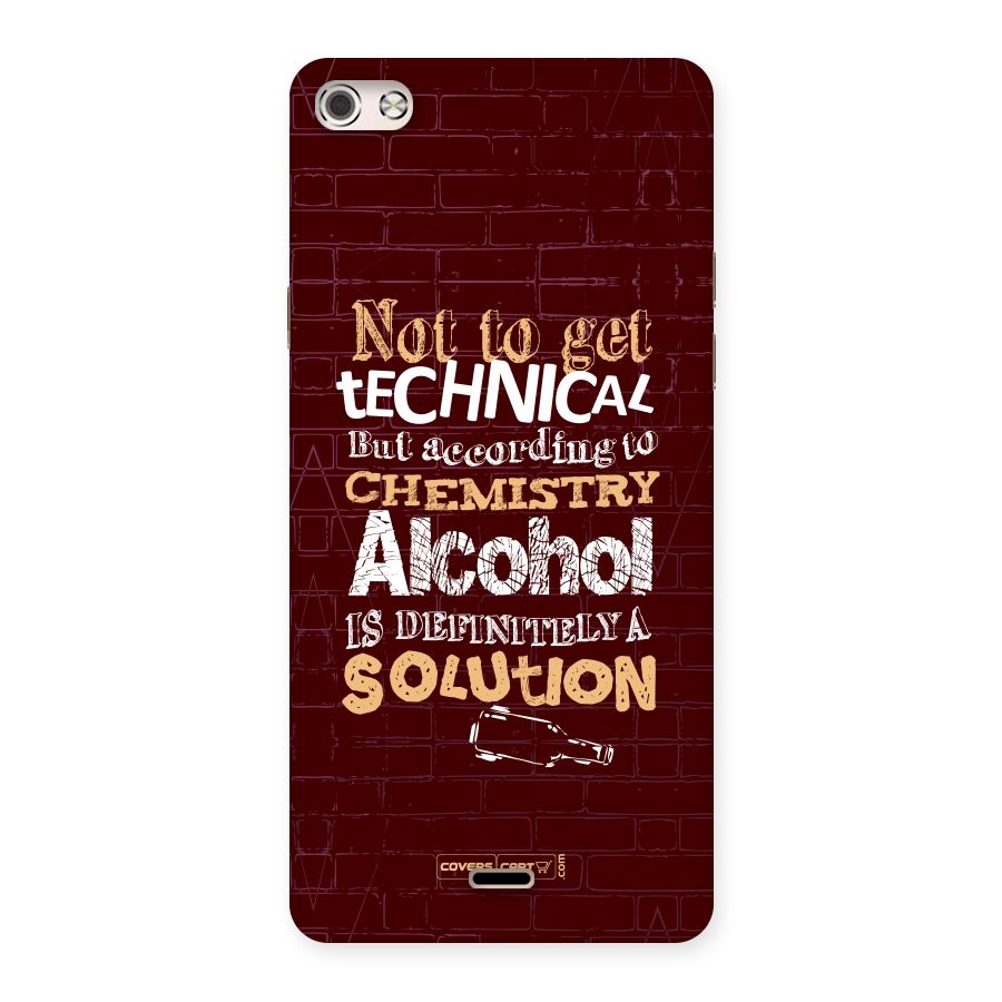 Alcohol is Definitely a Solution Back Case for Micromax Canvas Silver 5
