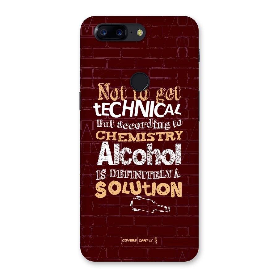 Alcohol is Definitely a Solution Back Case for OnePlus 5T