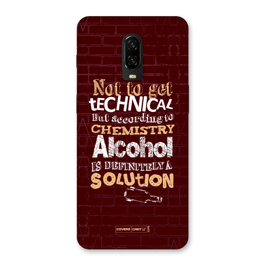 Alcohol is Definitely a Solution Back Case for OnePlus 6T