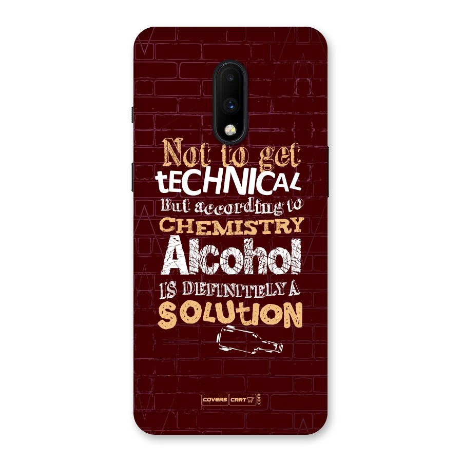 Alcohol is Definitely a Solution Back Case for OnePlus 7