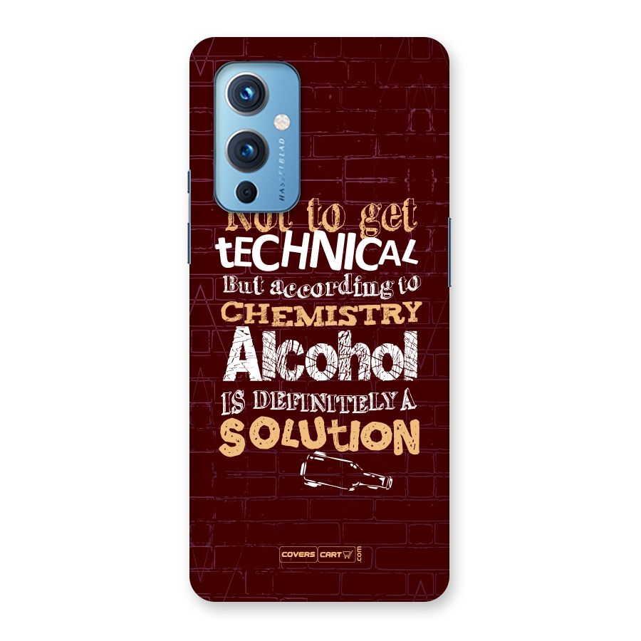 Alcohol is Definitely a Solution Back Case for OnePlus 9