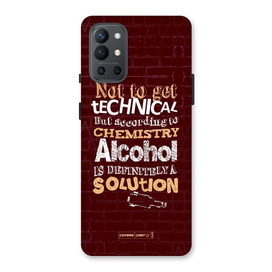 Alcohol is Definitely a Solution Back Case for OnePlus 9R