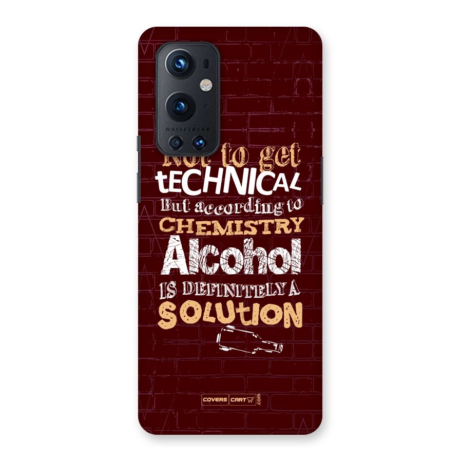 Alcohol is Definitely a Solution Back Case for OnePlus 9 Pro